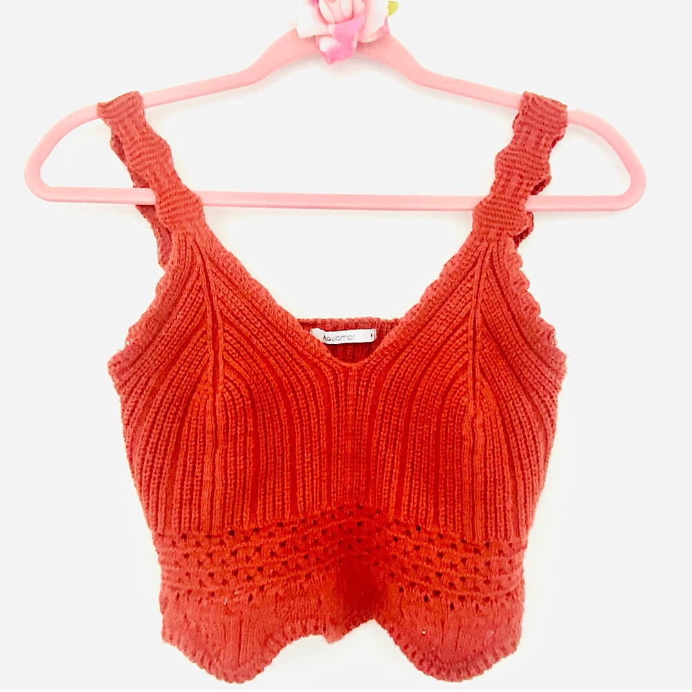 💕Sexy Knit Crop Top SZ M